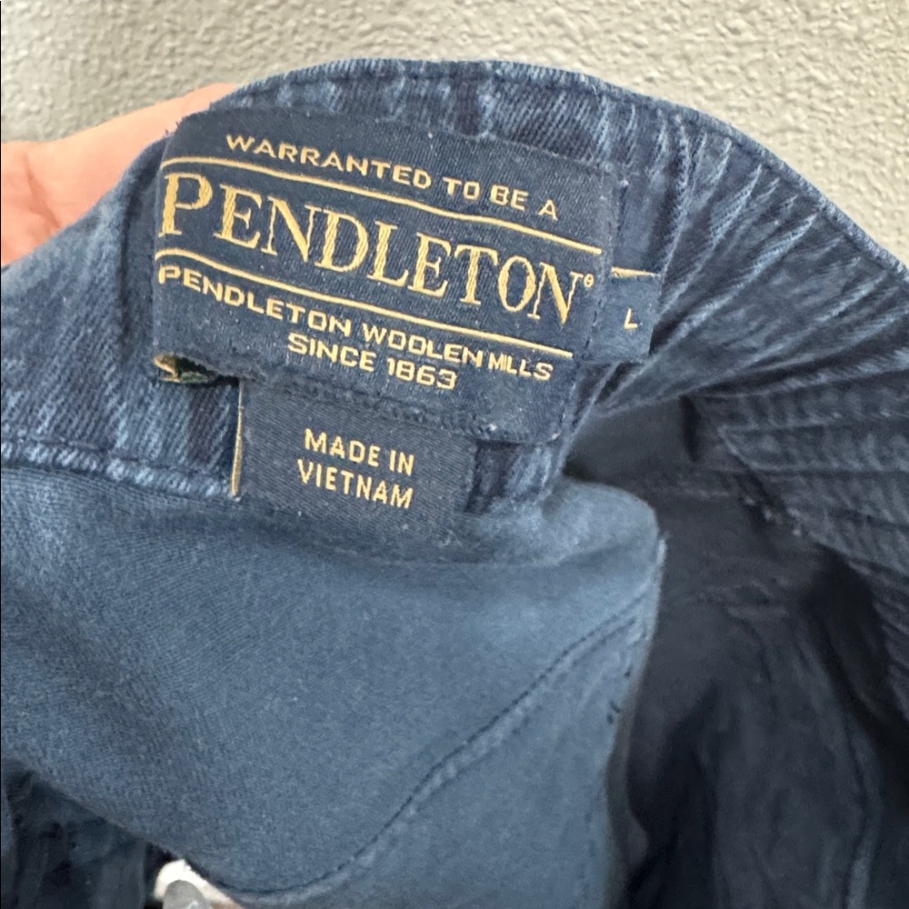 Pendleton Navy Blue Drawstring Shorts - Picture 2 of 8
